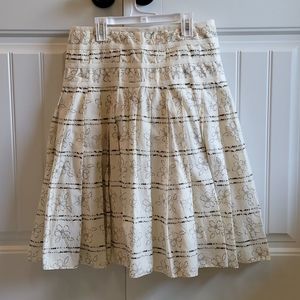 New York & Company Cream A- Line Skirt